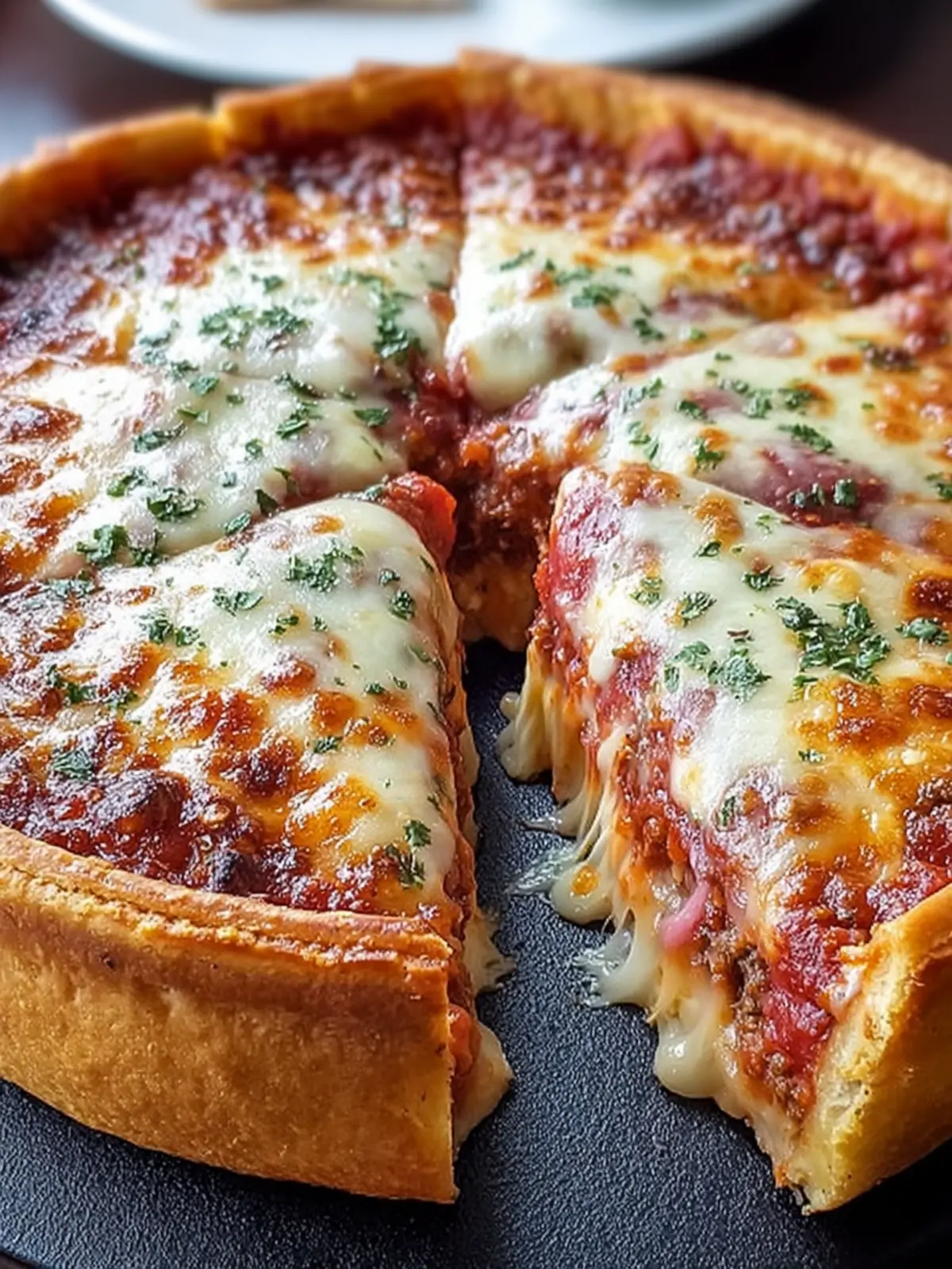 Deep Dish Chicago-Style Pizza First Image