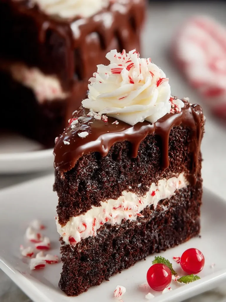Rich Chocolate Peppermint Cake First Image
