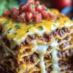 Cheesy Beef Taco Lasagna First Image