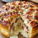 Deep Dish Stuffed Pizza Pie First Image