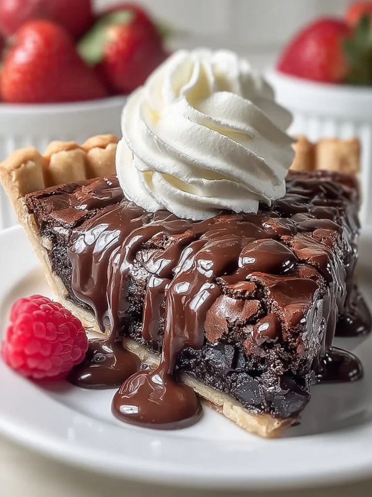Gooey Brownie Pie – Decadent Chocolate Dessert Recipe First Image