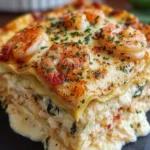 Creamy Shrimp Spinach Lasagna First Image