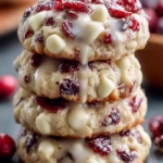White Chocolate Cranberry Cookies First Image