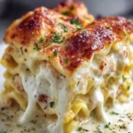 Creamy Chicken Alfredo Lasagna First Image