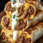 Savory Cheesy Beef Burritos First Image