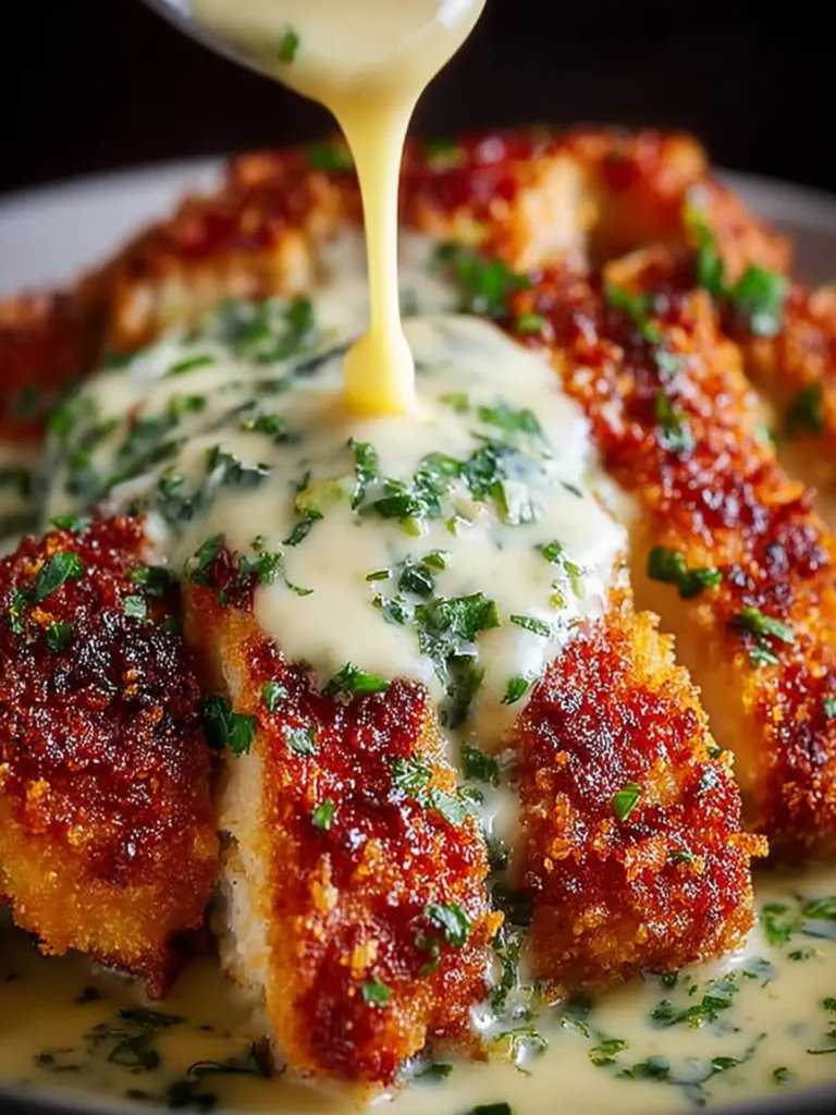 crispy chicken with creamy sauce First Image