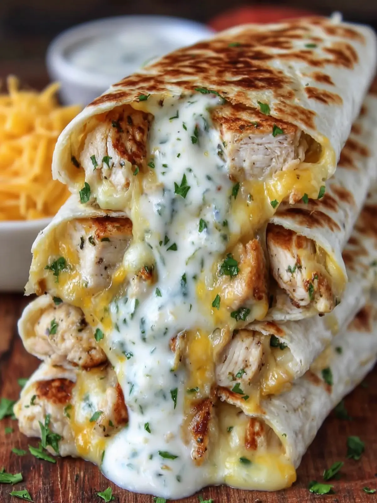 Cheesy Chicken Quesadilla Wraps First Image