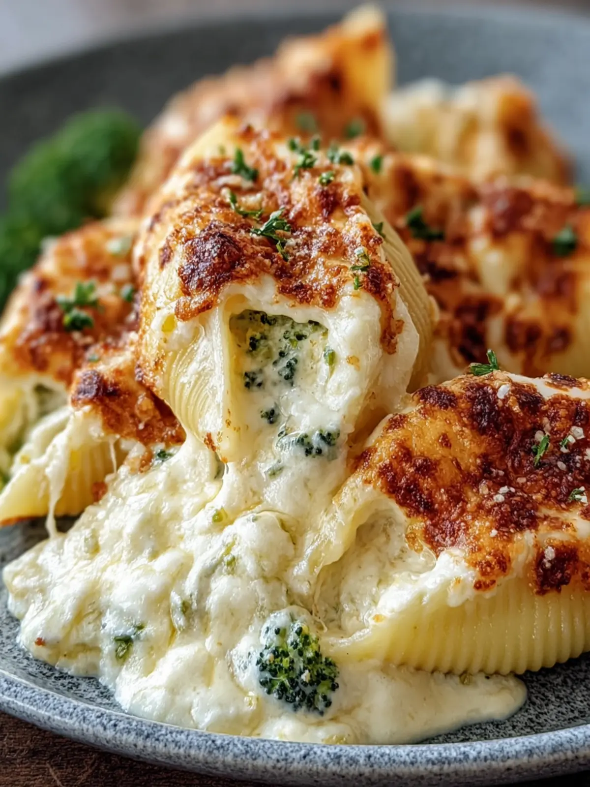 Cheesy Broccoli Stuffed Shells First Image