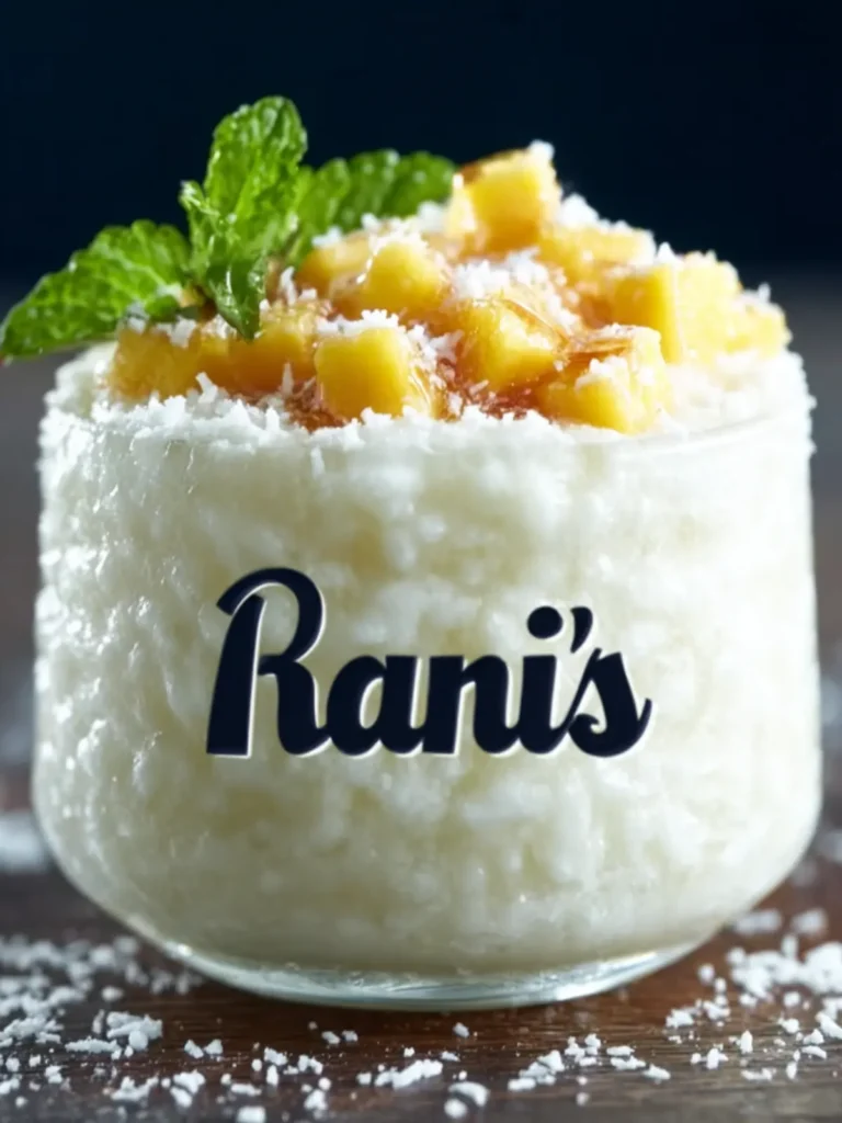 Creamy Coconut Rice Pudding with Mango Bliss and Honey First Image