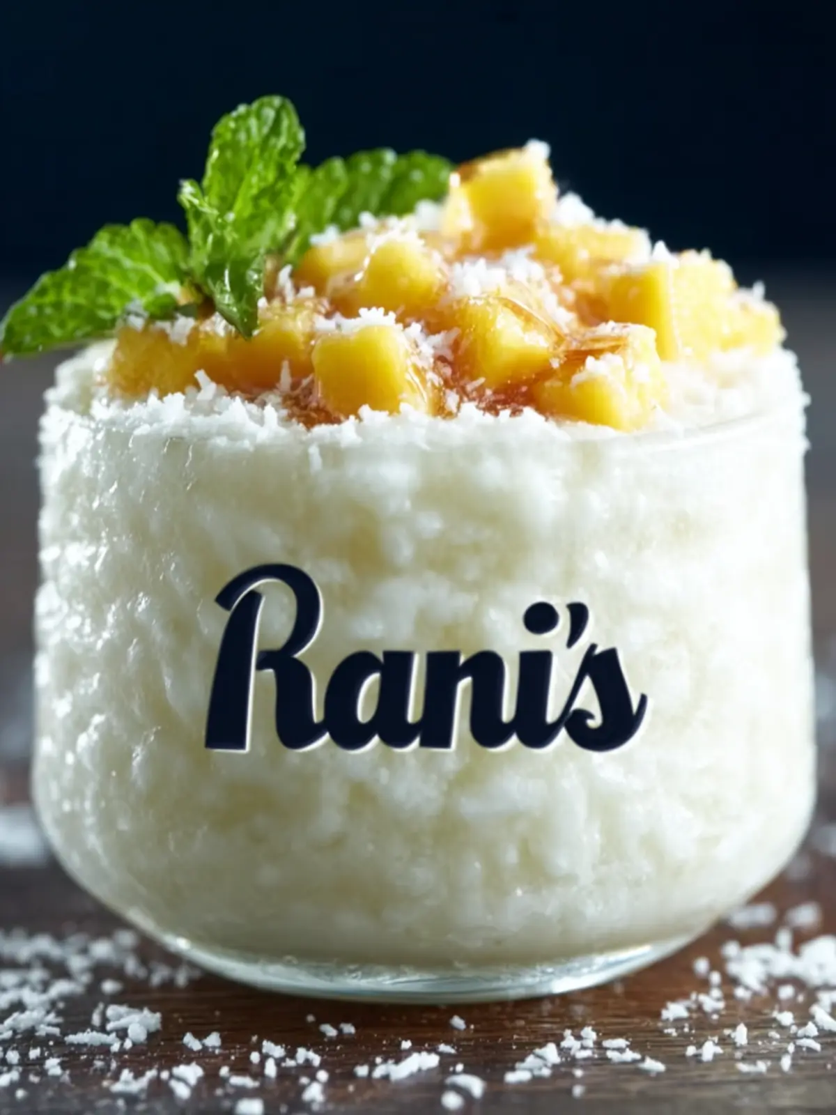 Creamy Coconut Rice Pudding with Mango Bliss and Honey First Image