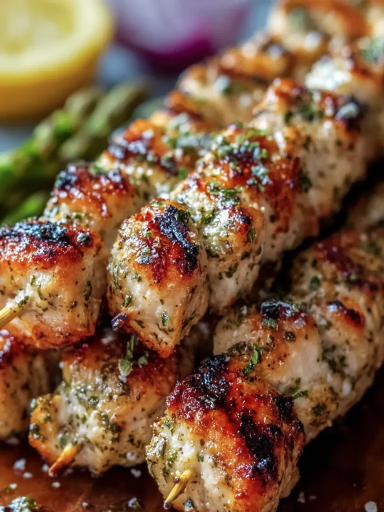 Grilled Herb Chicken Skewers First Image