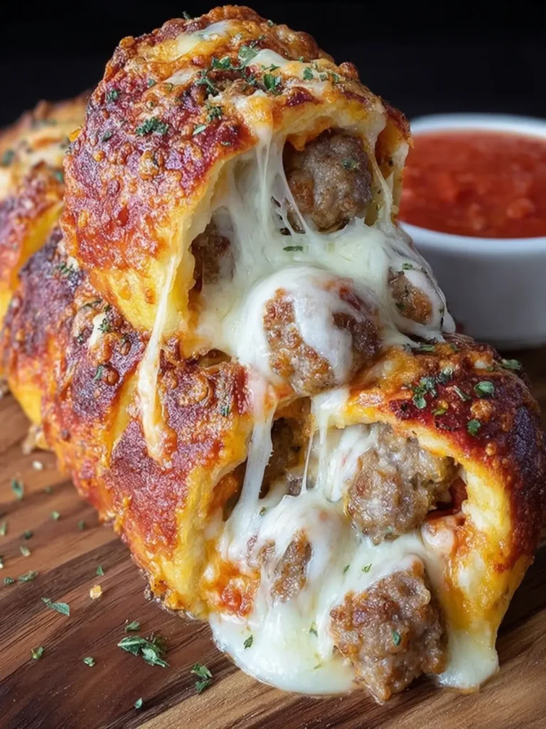 Cheesy Sausage Pizza Roll First Image