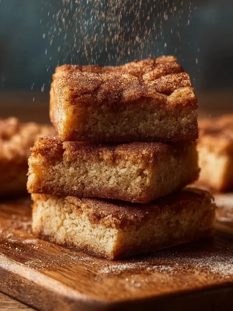 Cinnamon Sugar Blondies First Image