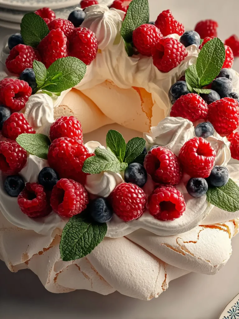 Irresistible Pavlova Wreath Recipe for Stunning Desserts First Image