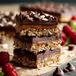 Healthy No Bake Chocolate Oat Bars First Image