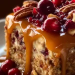 Cranberry Pecan Caramel Cake First Image
