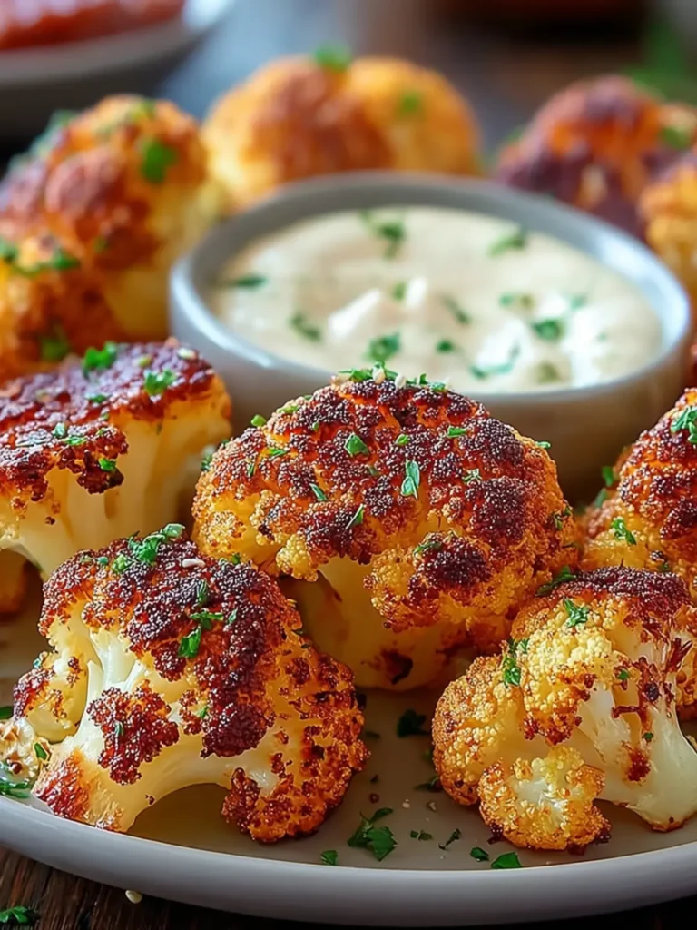 Roasted Cauliflower Bites with Spicy Aioli First Image