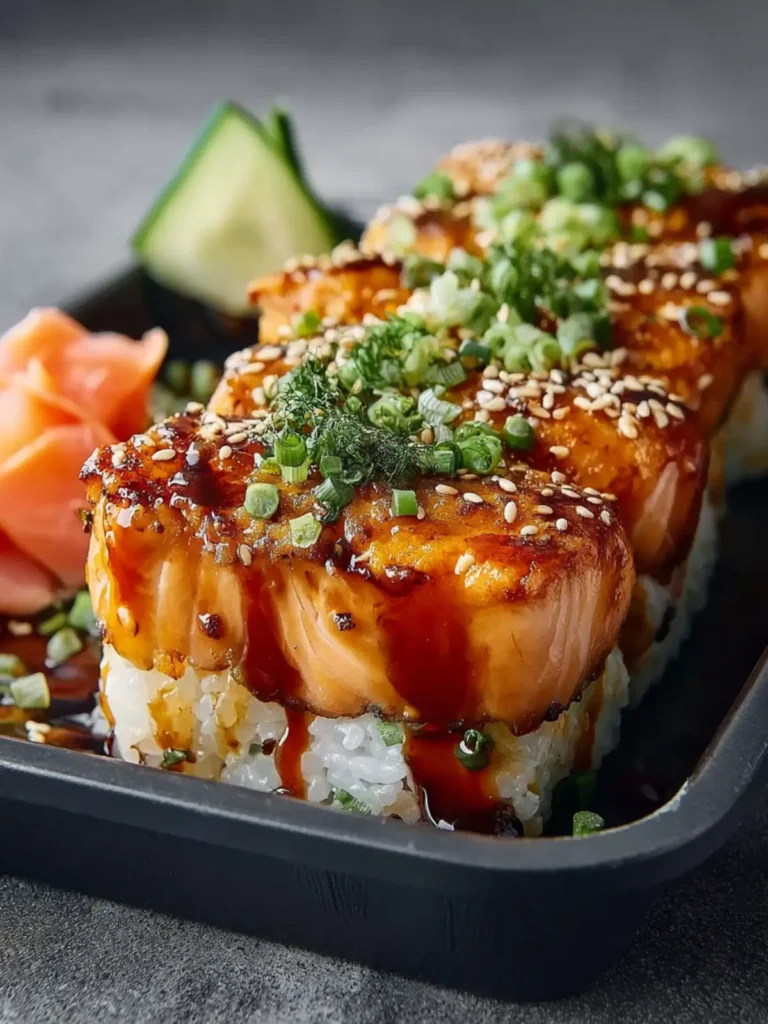 Teriyaki Salmon Sushi Bake First Image
