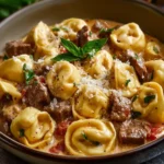 Creamy Cheesesteak Tortellini First Image