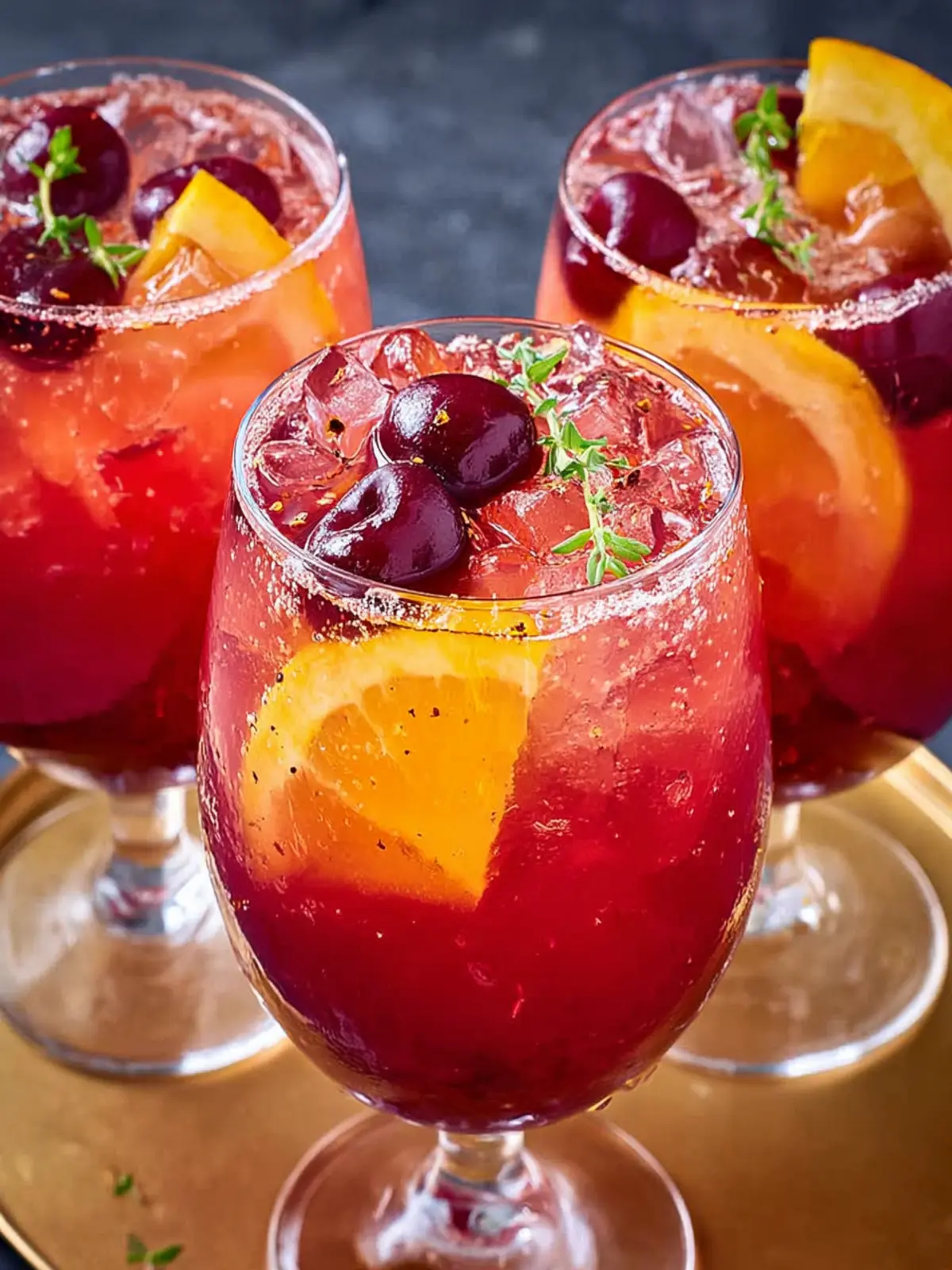 Tart Cherry Spritz with Thyme and Aleppo Pepper First Image