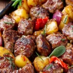 Marinated Greek Lamb with Lemon Roast Potatoes First Image