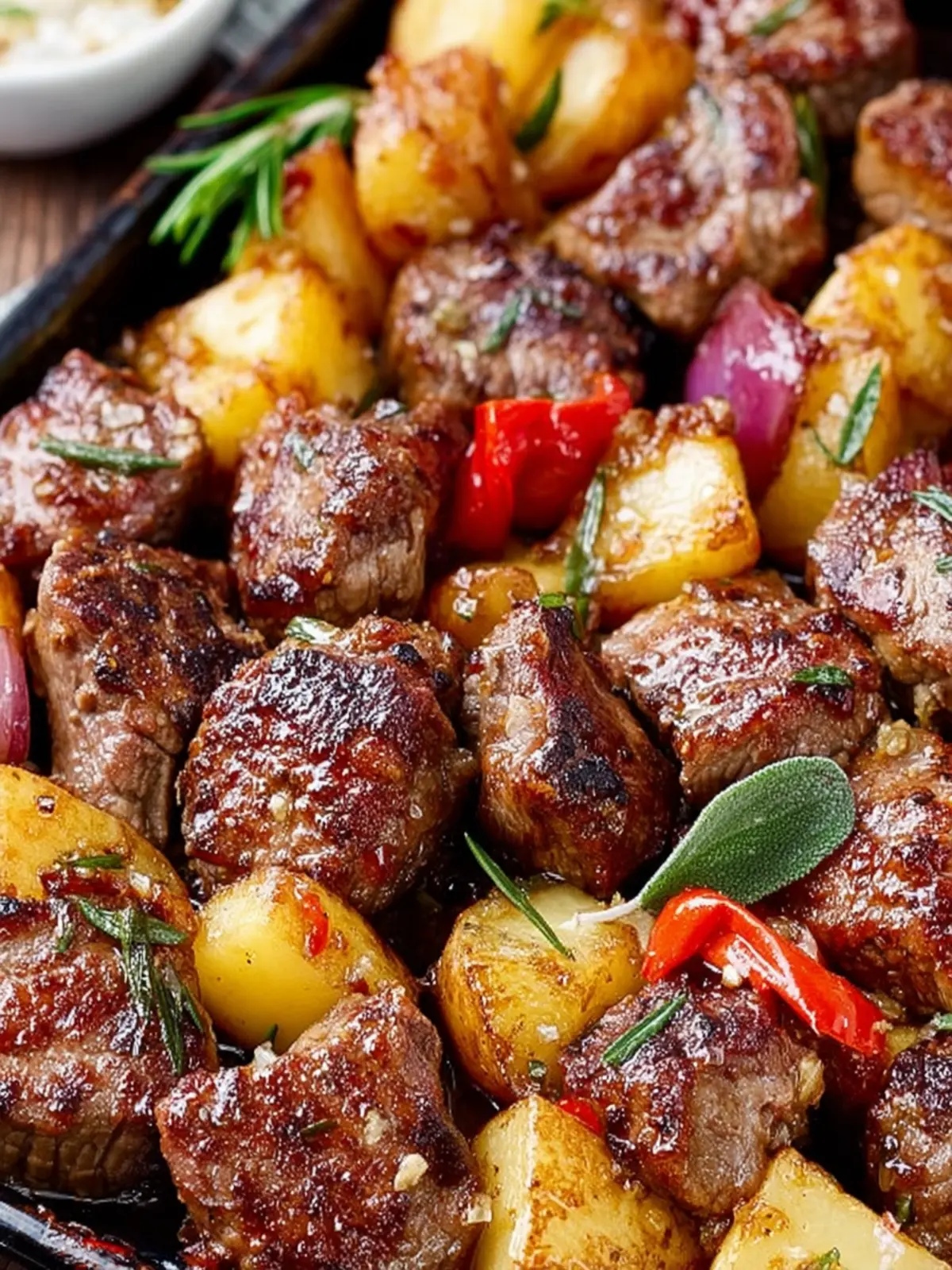 Marinated Greek Lamb with Lemon Roast Potatoes First Image