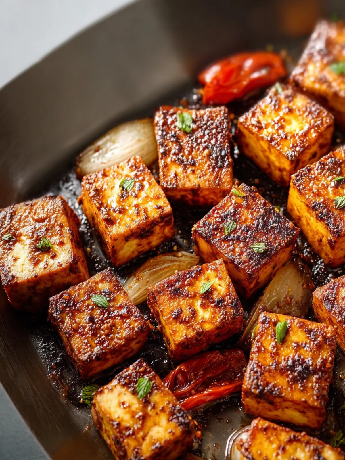 Spicy Roasted Tofu Recipe First Image