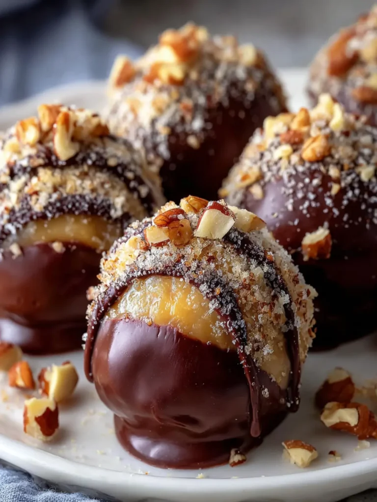 Decadent Chocolate-Dipped Bourbon Balls with a Nutty Crunch First Image