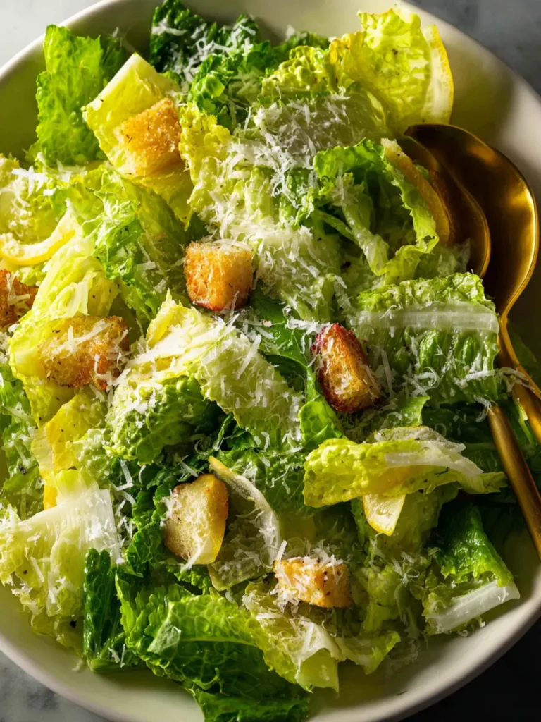 Lemon Parmesan Lettuce Salad First Image