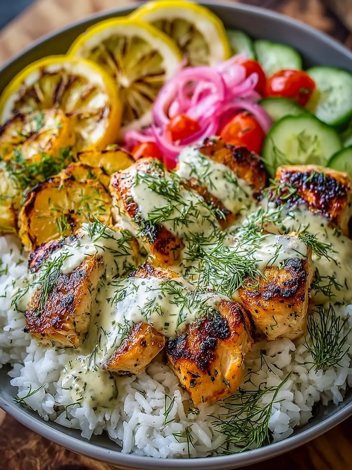The Ultimate Lemon-Dill Chicken Bowl First Image