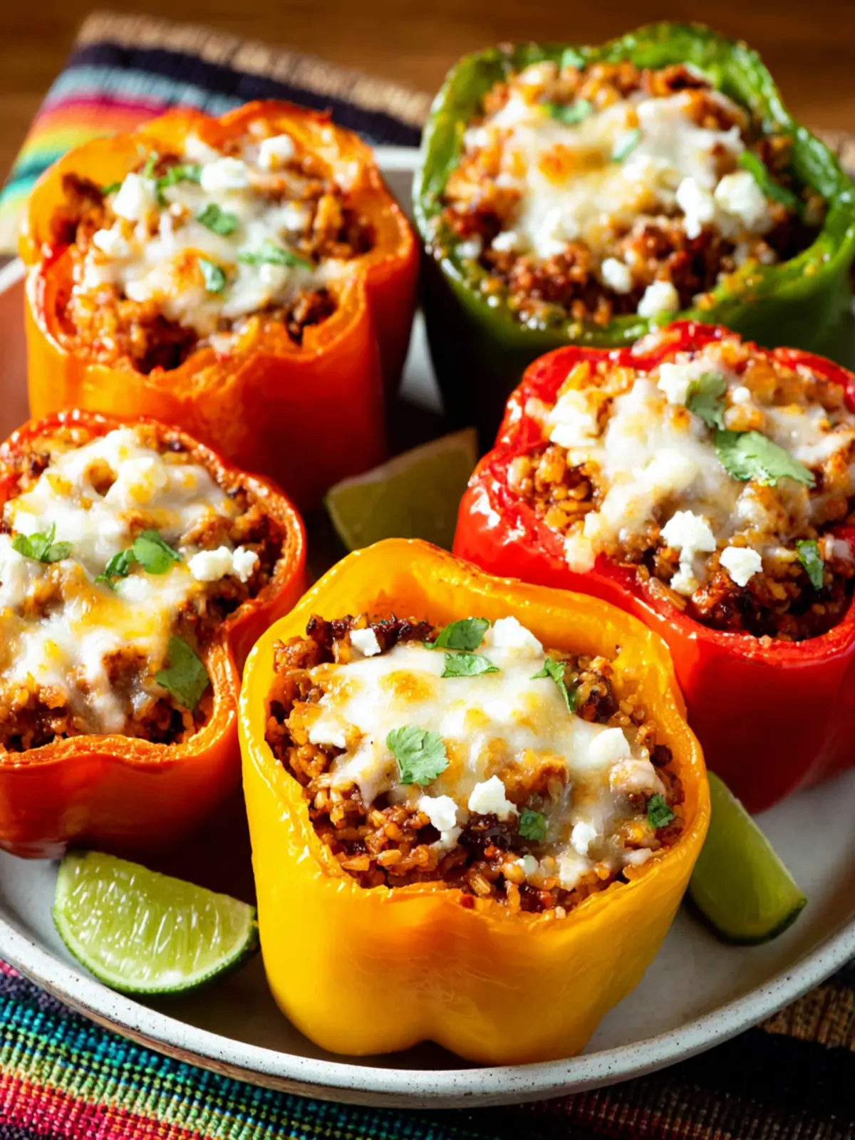 Southwestern Stuffed Peppers with Cauliflower Rice First Image