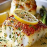 Baked Cod in Coconut Lemon Cream Sauce First Image