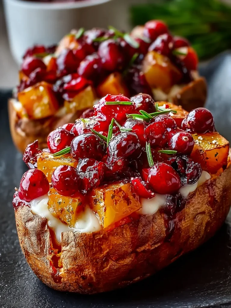 Cranberry Apple Twice-Baked Sweet Potatoes First Image