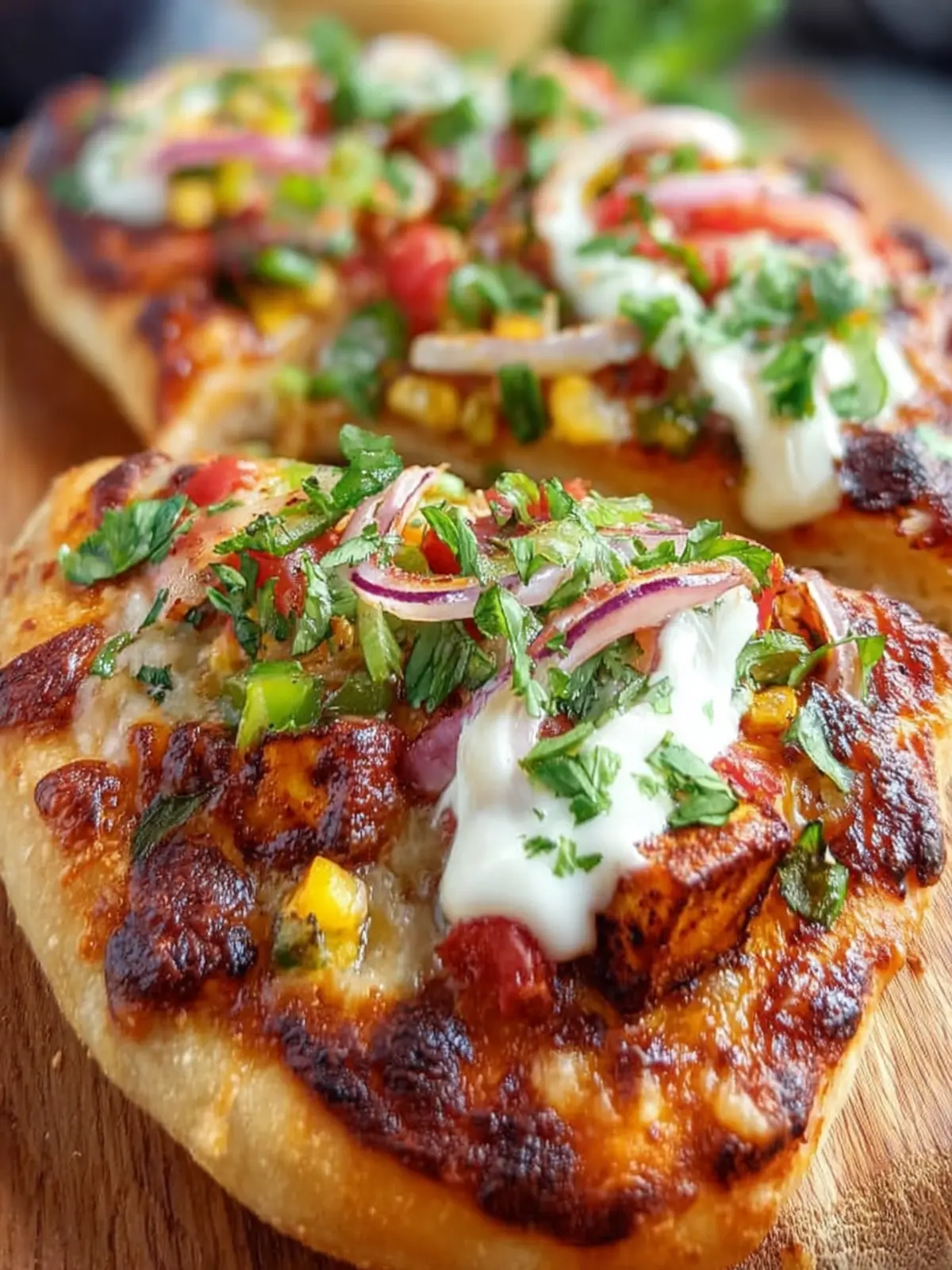 Tandoori Vegetarian Pizza (makes 2 pies / 8 slices of pizza) First Image