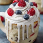 Easy Vanilla Protein Powder Mug Cake – High Protein Dessert in Minutes First Image