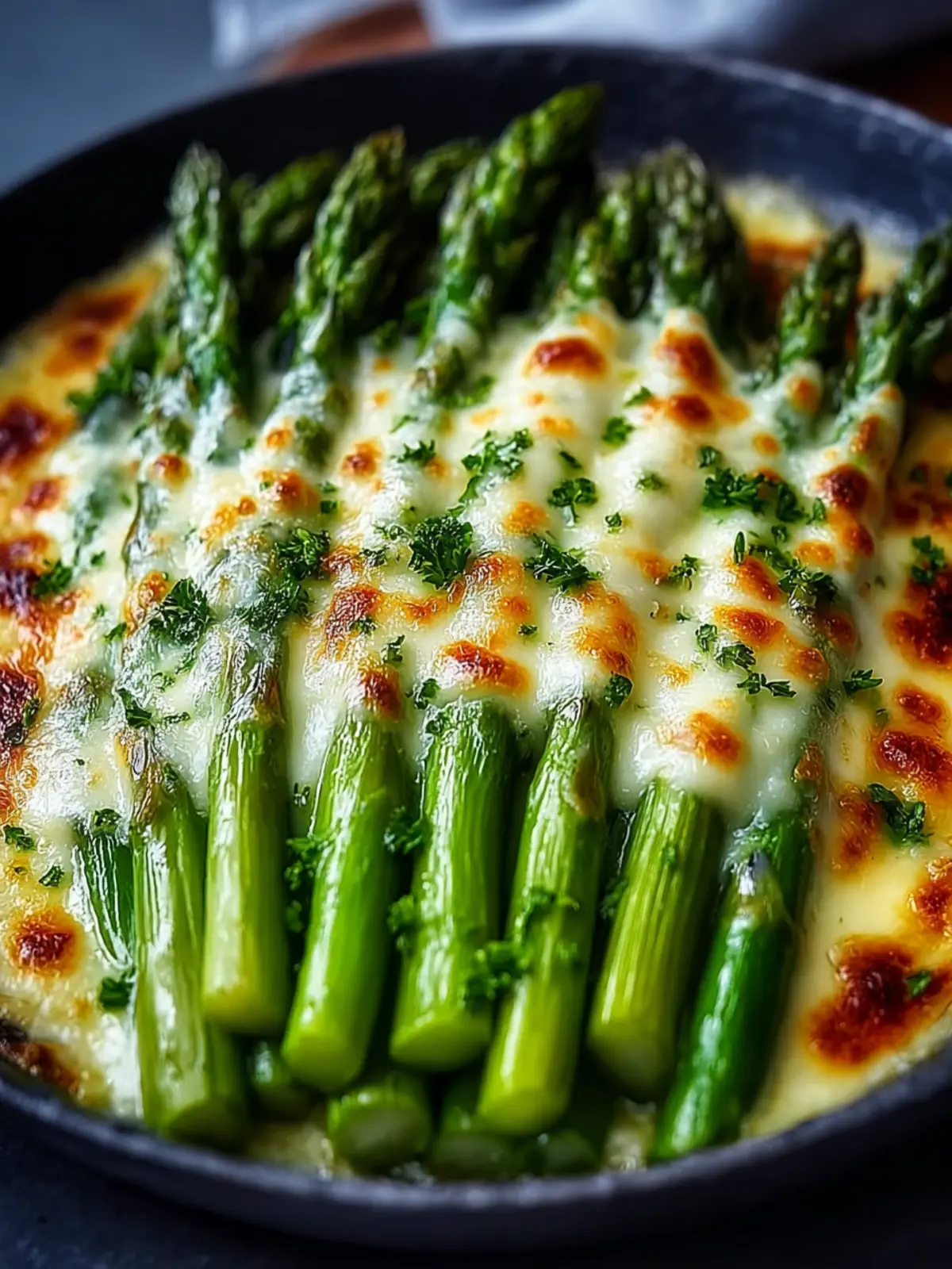 Cheesy Baked Asparagus First Image