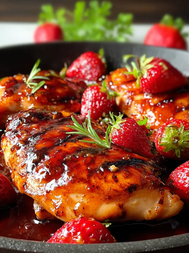Irresistible Barbecued Strawberry Chicken Recipe to Try First Image