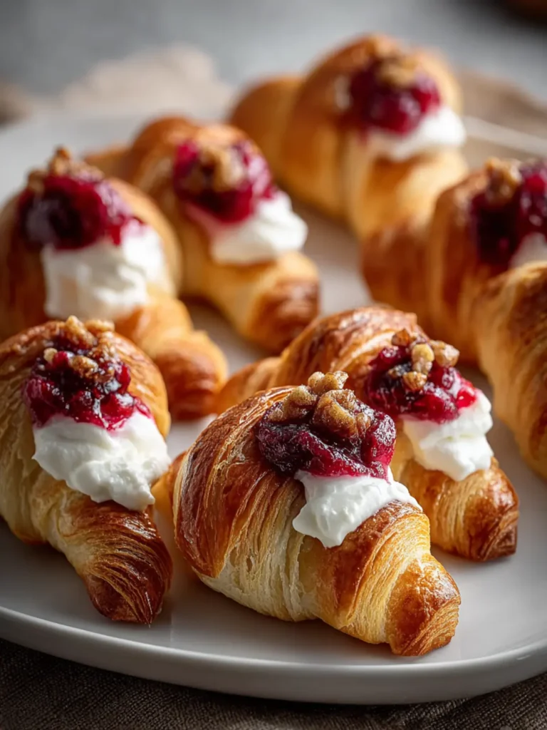 Delicious Cranberry Cream Cheese Crescent Bites Recipe First Image