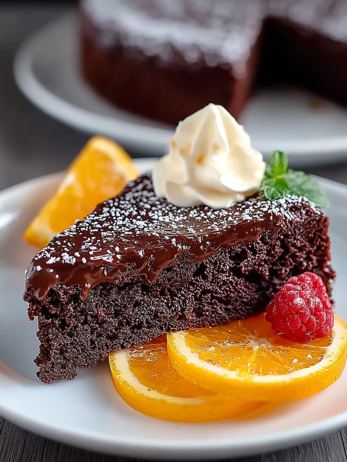 Irresistible Almost Flourless Chocolate-Orange Cake Recipe First Image