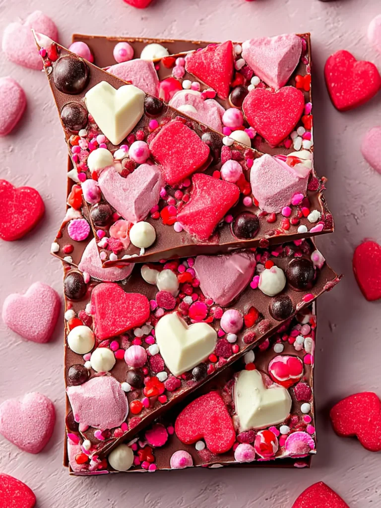 Irresistible Valentine’s Day Chocolate Bark Recipe First Image