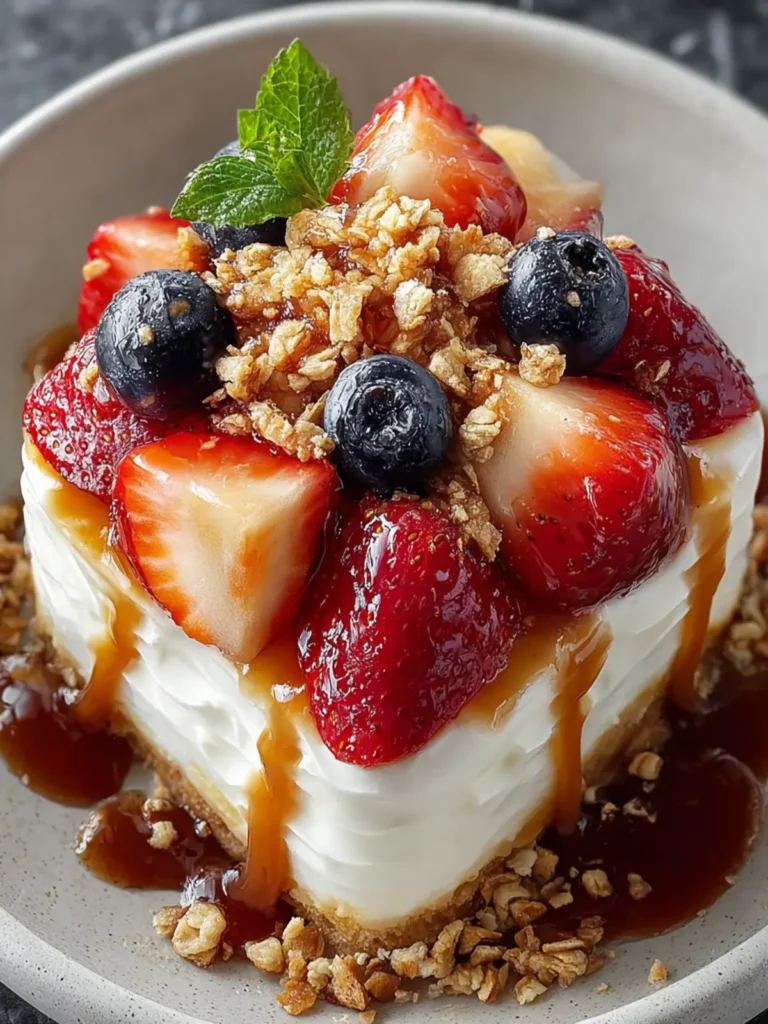 Caramel Crunch Cheesecake Fruit Salad First Image