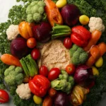 Christmas Wreath Vegetable Tray First Image