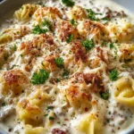 Creamy Alfredo Lasagna Soup First Image