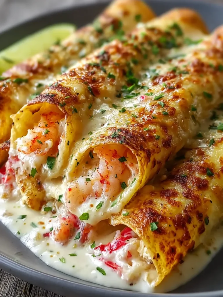 Cheesy Crab and Shrimp Taquitos First Image