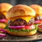 Baked Hamburgers Recipe (How to Cook Burgers in the Oven) First Image