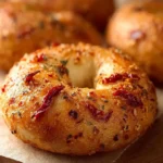 Homemade Sun Dried Tomato Bagels First Image
