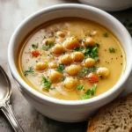 Garlic Chickpea Soup: Hearty Comfort in Every Spoonful First Image
