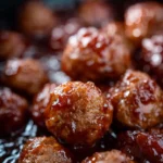 Crockpot BBQ Grape Jelly Meatballs First Image