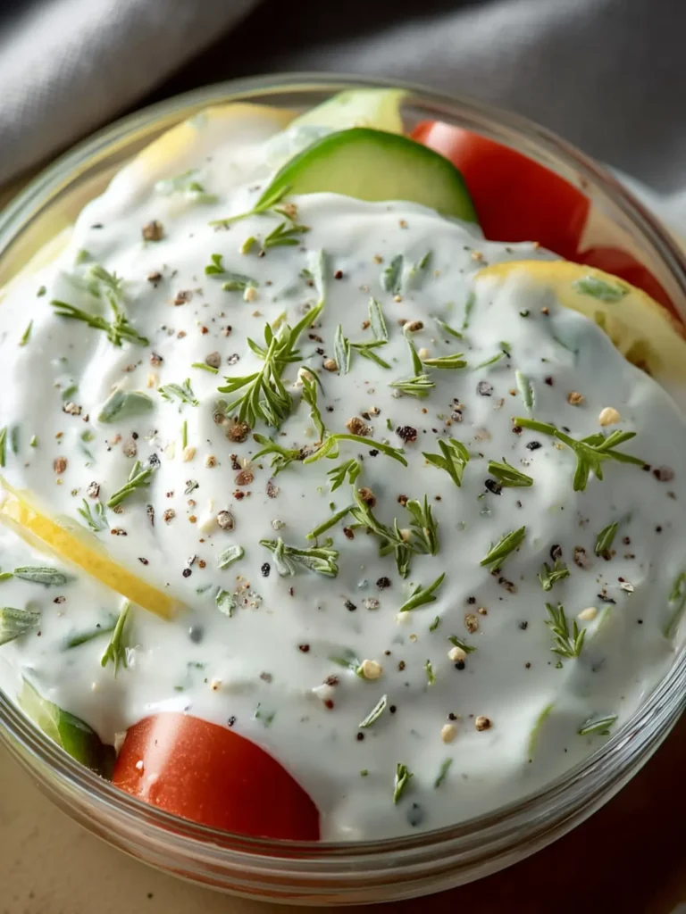 Healthy Homemade Ranch Dressing with Greek Yogurt First Image