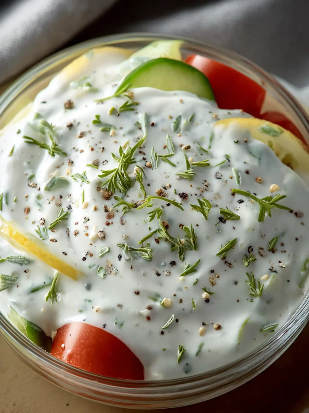 Healthy Homemade Ranch Dressing with Greek Yogurt First Image
